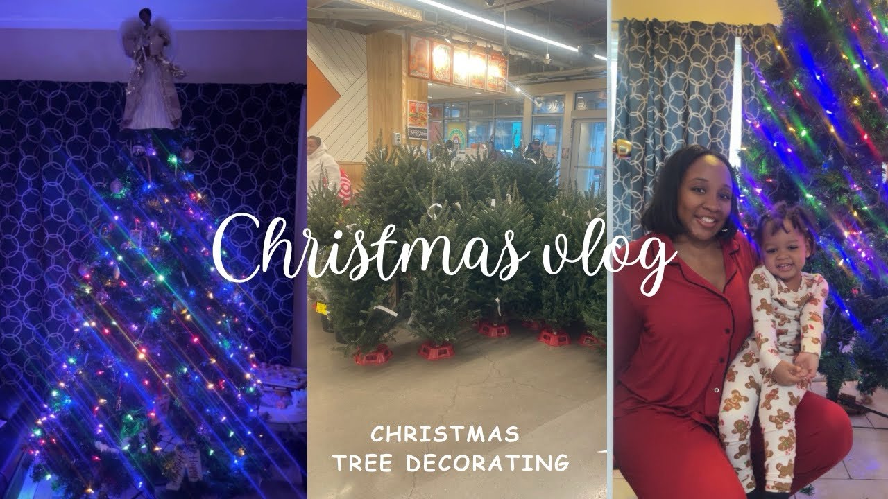 CHRISTMAS VLOG/TREE DECORATING/DIY ORNAMENT PAINTING🎄