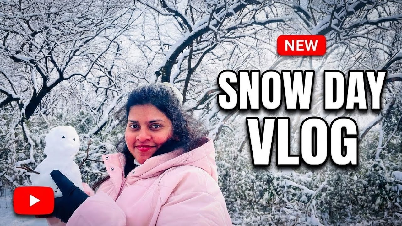 First Time Snow Day  පලමු වතාවට හිම දැක්කා ❄️🥶☃️