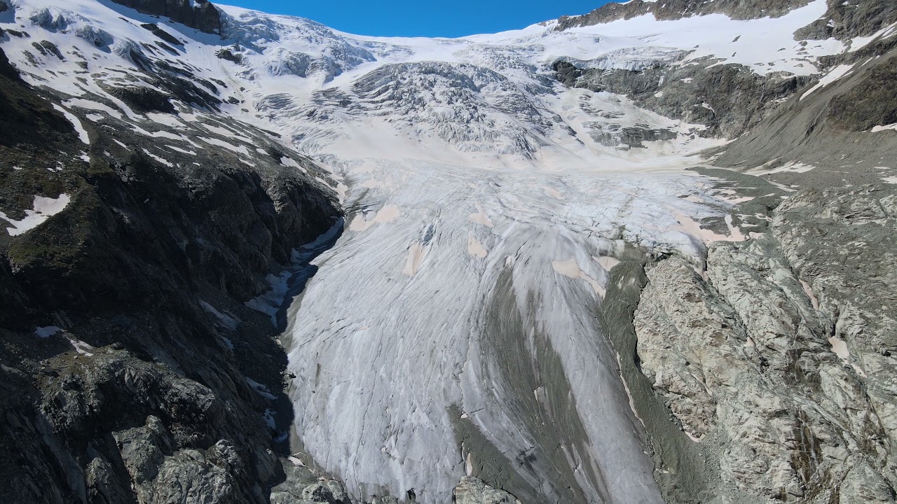Les Glaciers de Ferpècle et du Mont Miné dans le val D'Hérens