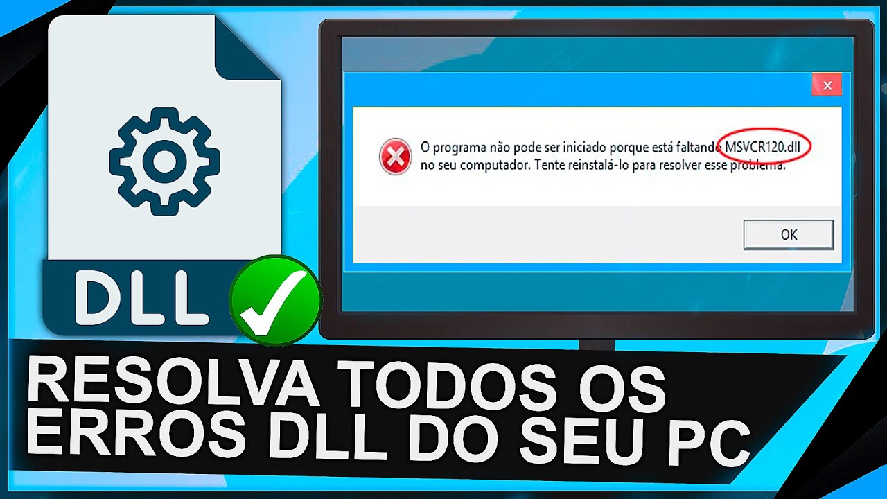 Como Resolver TODOS OS ERROS de DLL do seu PC Windows | Solução Fácil para Jogos e Programas