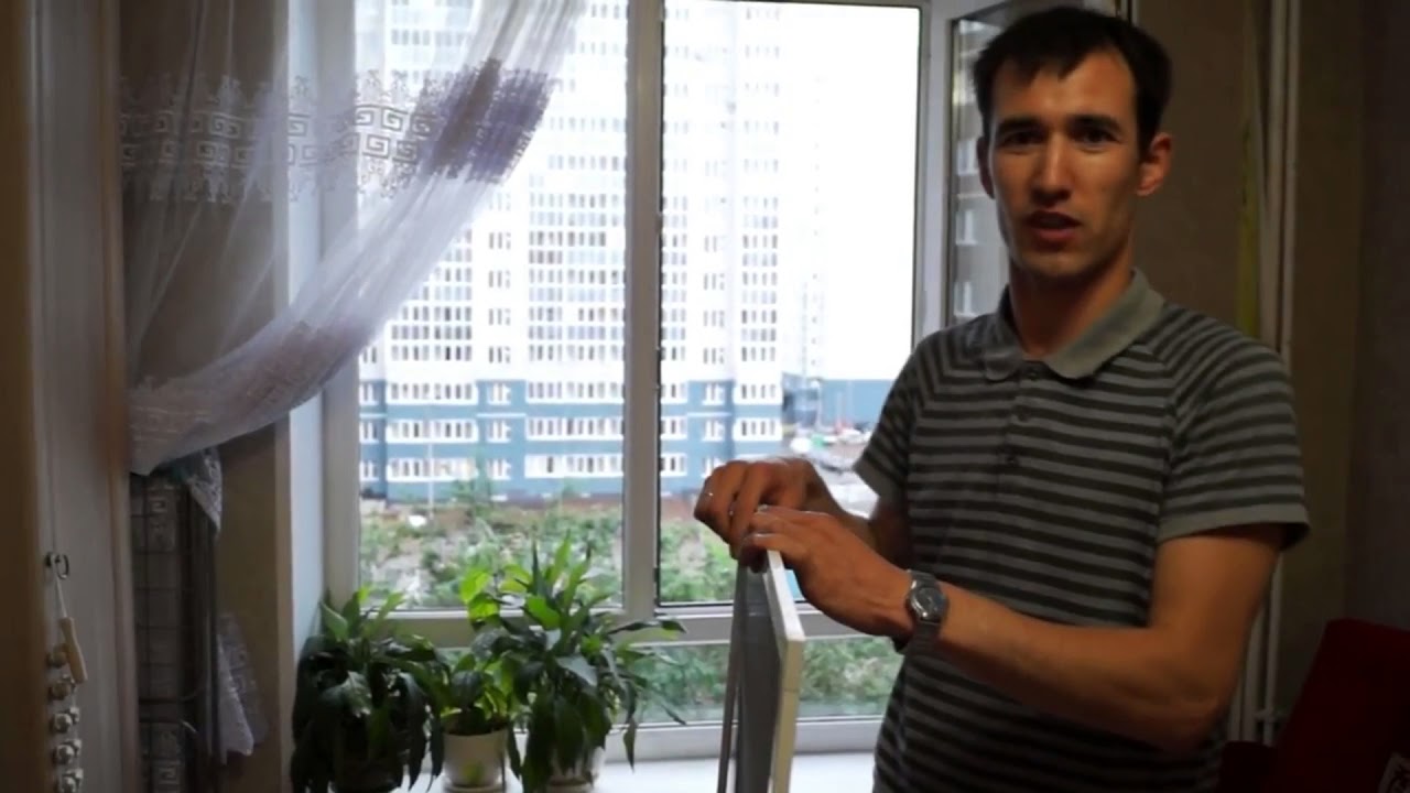 Замена рамочной москитной сетки на рулонную, модель System 43
