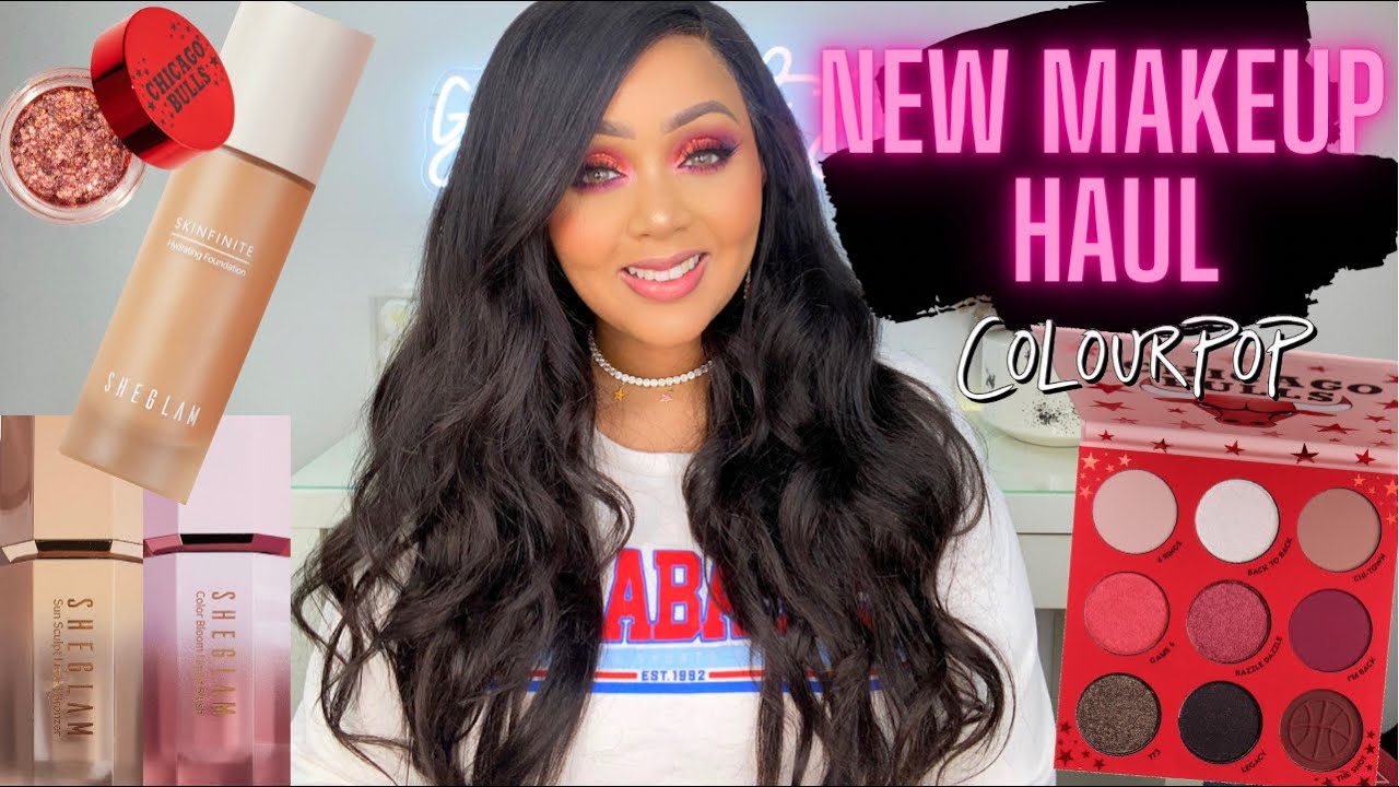 NEW NOVEMBER PR MAKEUP UNBOXING & TRY-ON GRWM WITH ME #SHEGLAM SKINFINITE FOUNDATION, COLOURPOP, ETC