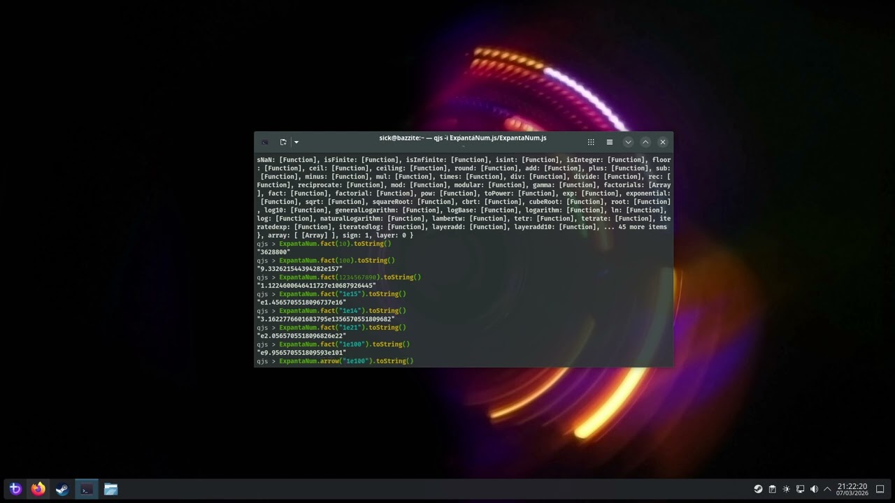 ExpantaNum.js ::::::::::::::: Calculez Des Nombre Ennooorrmmme !