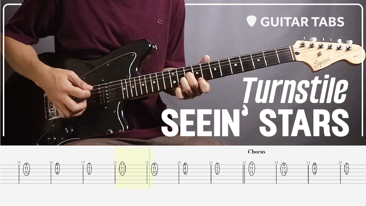 Turnstile - Seein' Stars | Guitar Cover with Guitar Tabs | Standard E