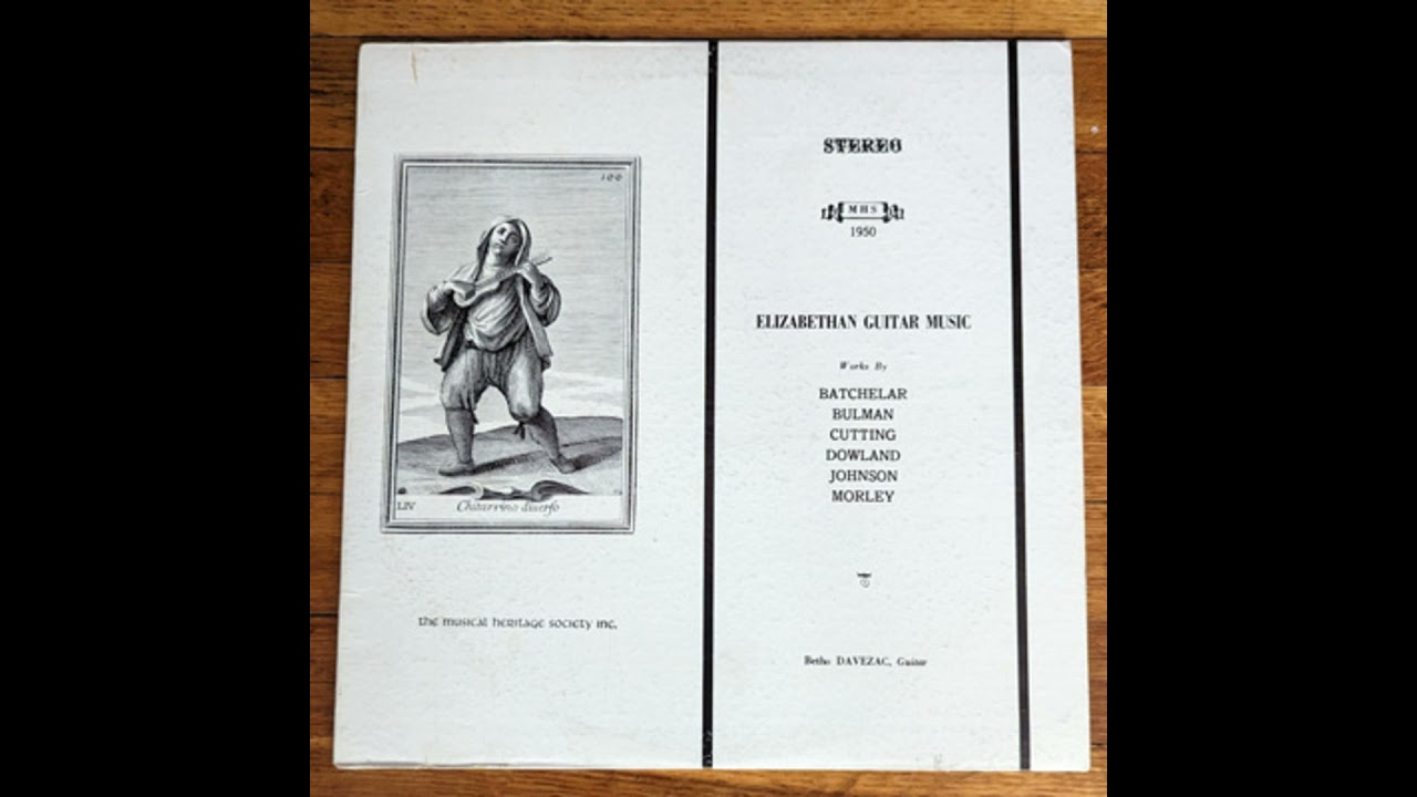 Elizabethan Guitar Music [Musical Heritage Society 1950, 1973]