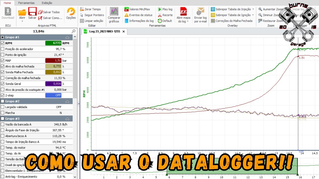 DATALOGGER: Aprenda como utilizar essa ferramenta!!📈✔️ (Fueltech, Pandoo, Injepro, Octtane, etc)