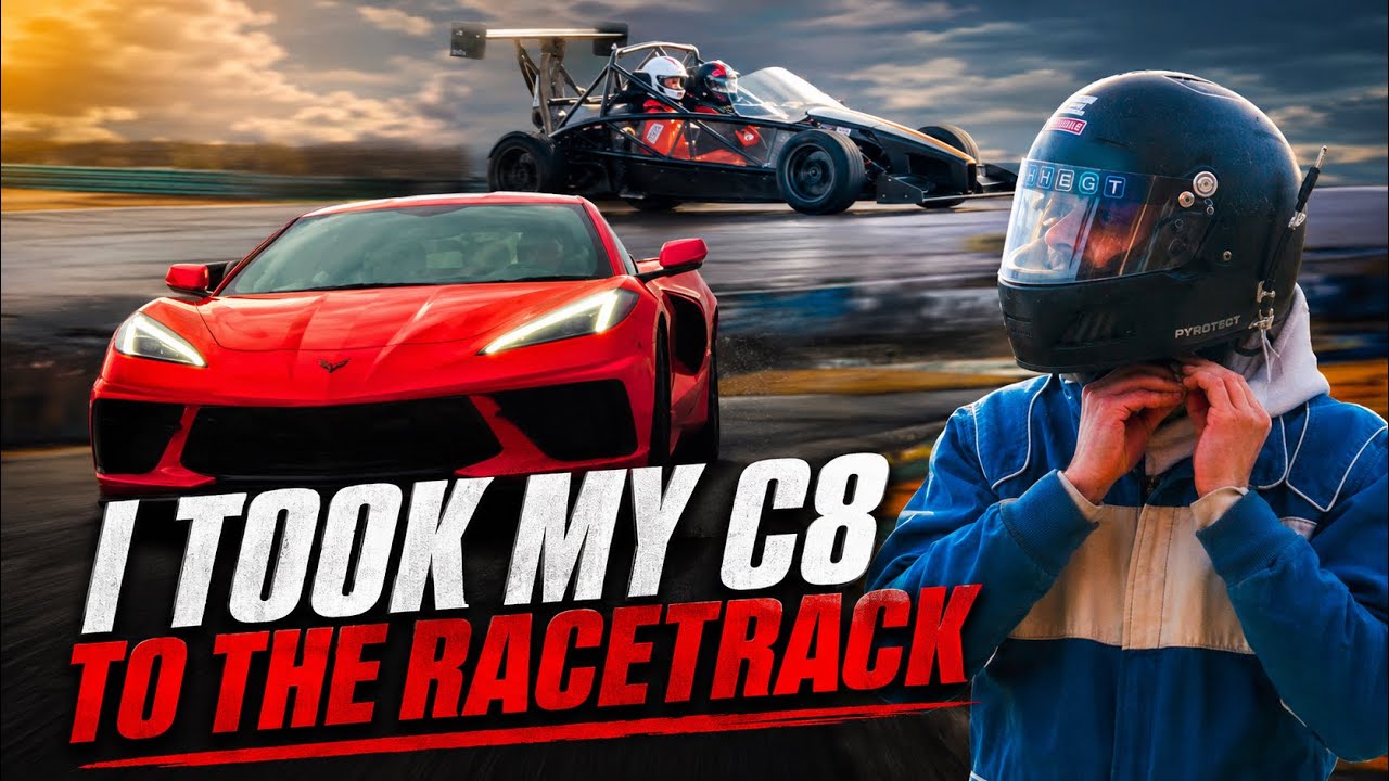 I took my C8 Corvette to the Racetrack! Ariel atom Ride along