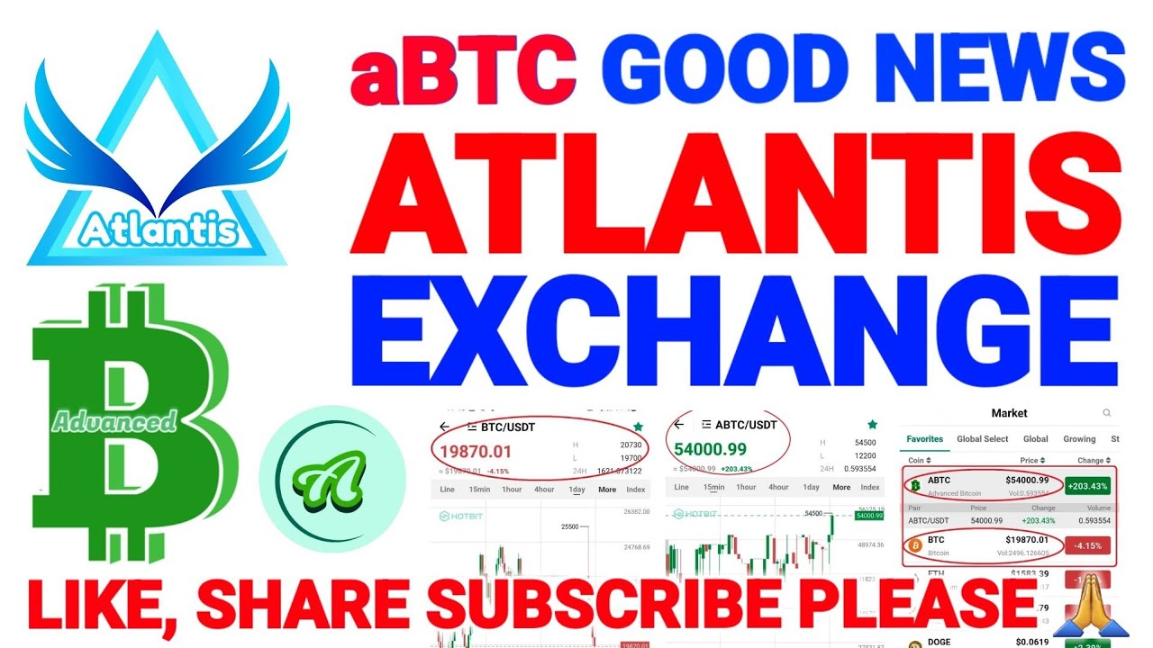 #aBTC good news | #Atlantis Exchange | @problemcare #cryptonewstoday #btc