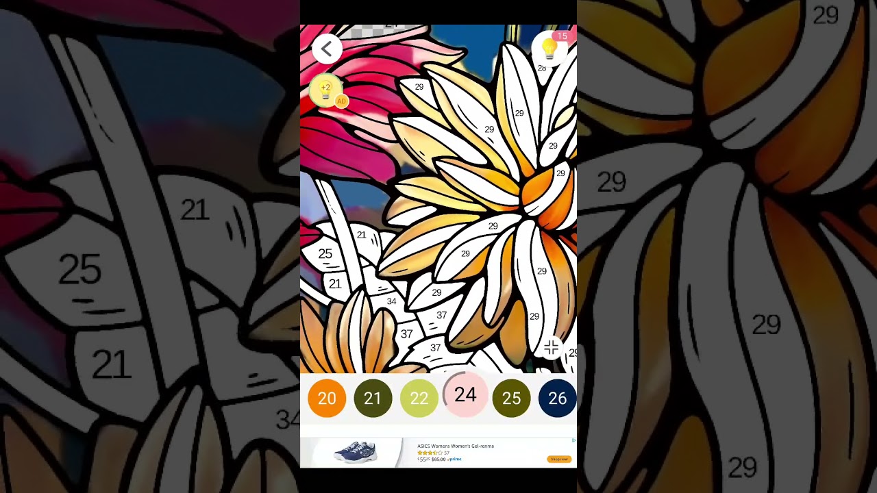 #paintbynumberapp #calming #peaceful #calm #flowers 