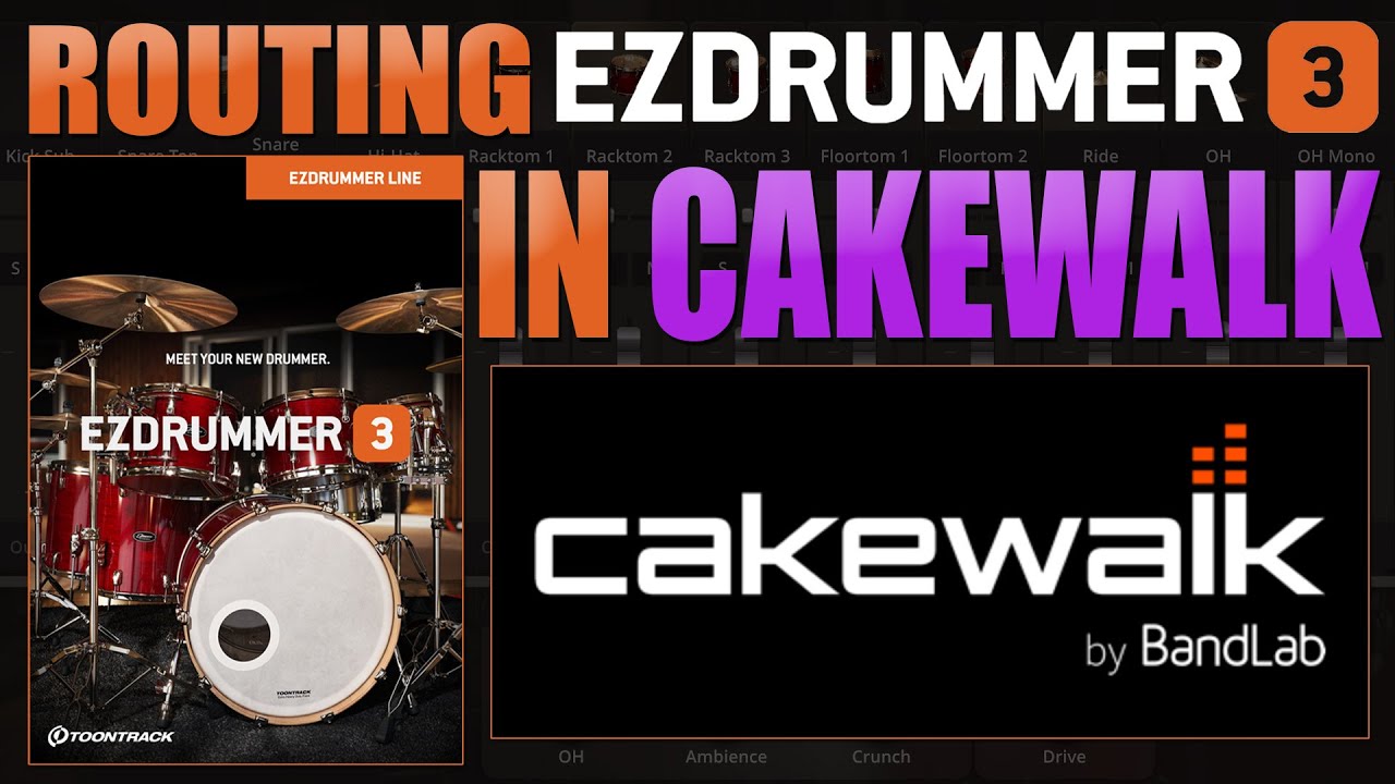 Маршрутизация EZDrummer 3 Toontrack в Cakewalk