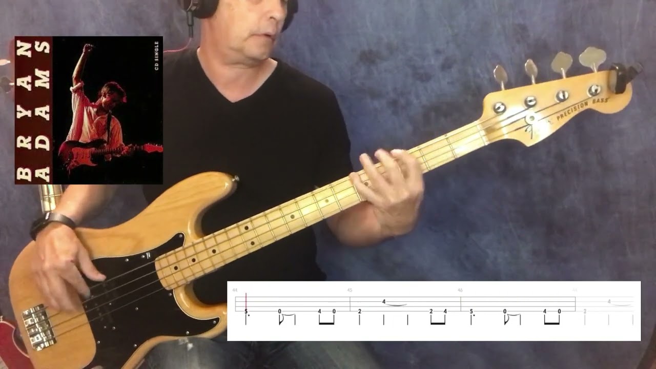 'RUN TO YOU' - BRYAN ADAMS | FRANKS BASS COVERS & TAB