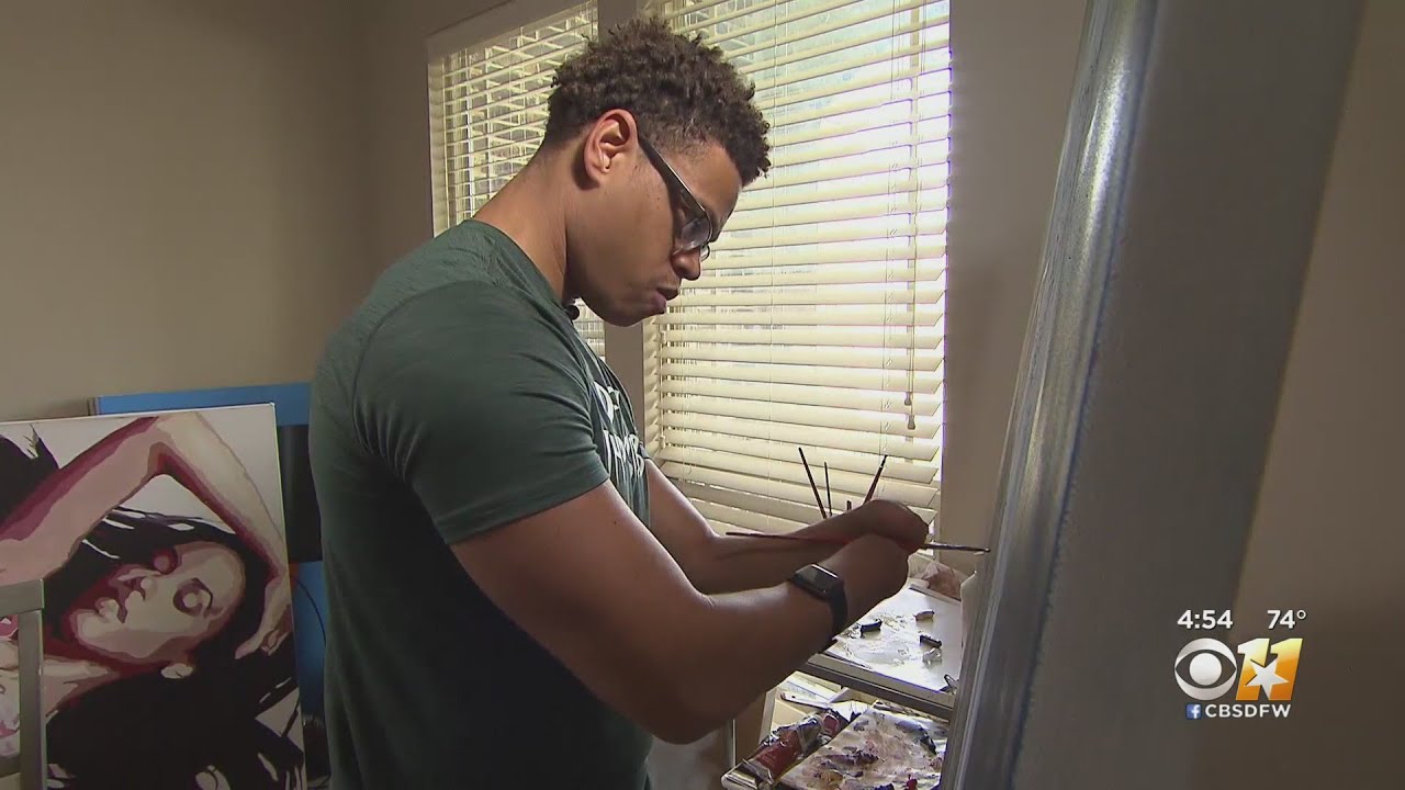 Young Artist Paints Without Hands