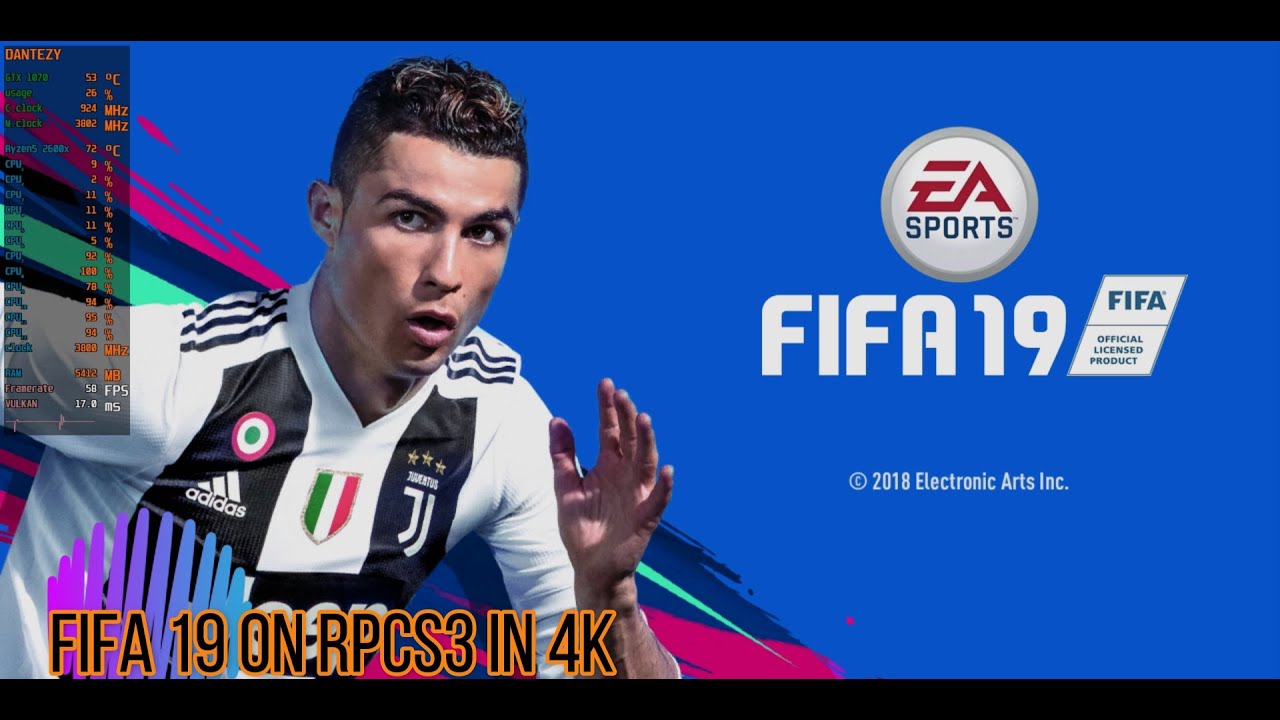 FIFA 19 on RPCS3 in 4k - 16.6.2020