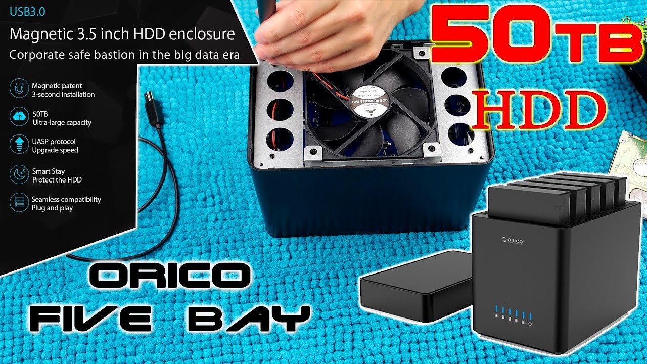 Не ХВАТАЕТ МЕСТА НА КОМПЬЮТЕРЕ ORICO 3.5 inch 5 Bay USB3.0 Hard Drive Enclosure (DS500U3)
