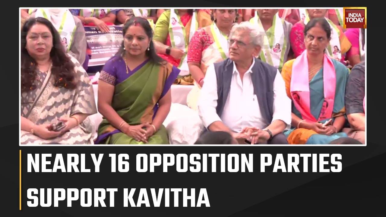 Kavitha Is Sitting On A Day-Long Hunger Strike At Jantar Mantar In Delhi | Watch This Report