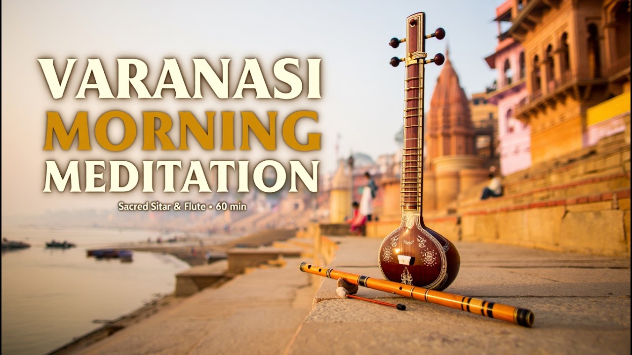 Sacred Morning at Varanasi Temple – 60 min Sitar & Flute Meditation