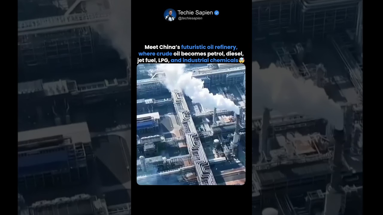 How China&rsquo;s Massive Oil Refineries Turn Crude Oil Into Fuel 🤯🛢️