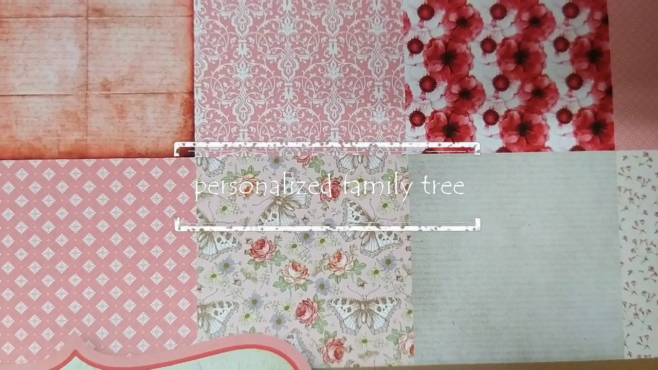 Personalised family tree frame DIY(Learn how to make beautiful present)