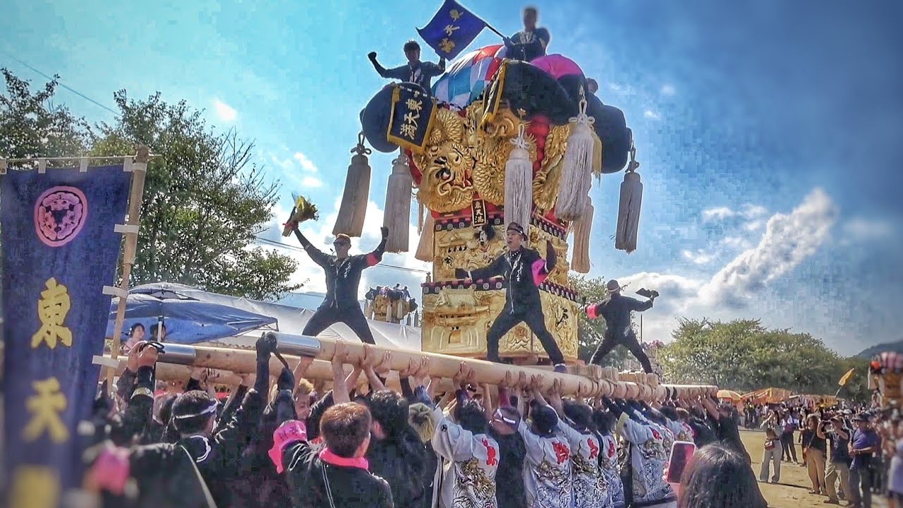 【土居太鼓祭り 2025】 太鼓台 関川河川敷 入場 2025.10.14 愛媛県 四国中央市