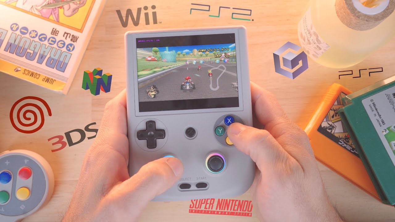 Test Anbernic RG406v : SNES, MD, 3DS, PSP, Saturn, PSX, GC, WII, PS2, Android & Streaming