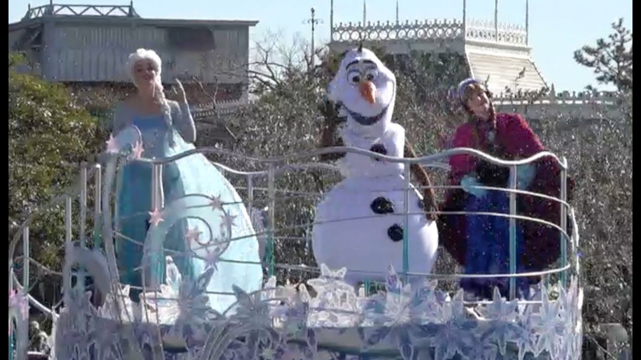ºoº[ フローズンファンタジー 初日 初回 ] ディズニー アナ と エルサ の フローズンファンタジー グリーティング パレード アナ雪 イベント に オラフも登場 in 東京 ディズニー ランド