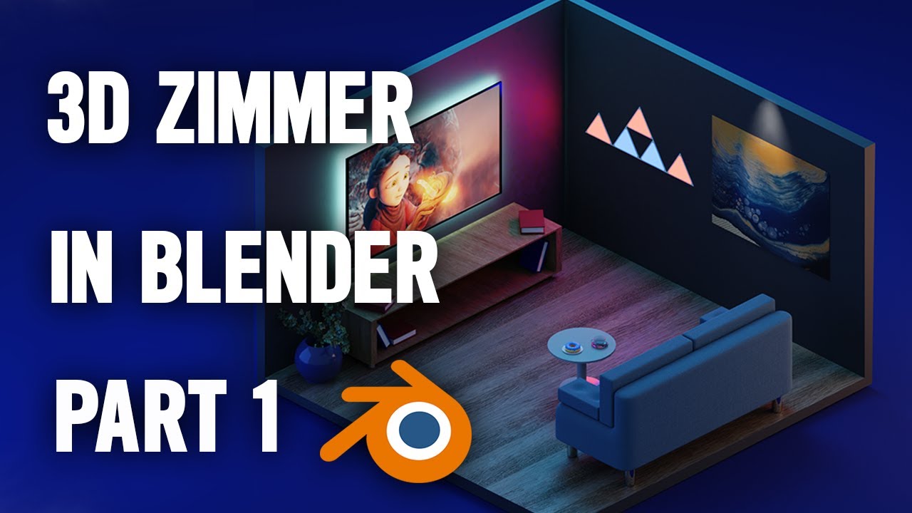 3D Zimmer in Blender erstellen für Anfänger | Part 1 | 2.9 | deutsch
