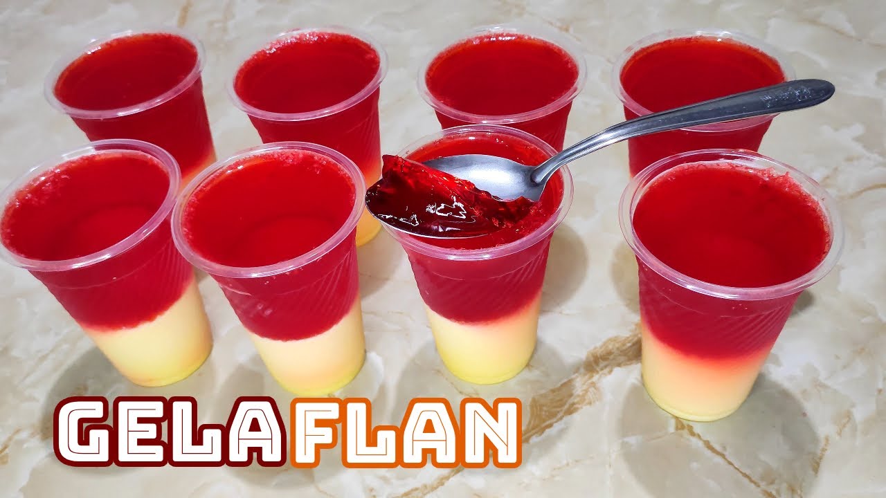 ✨GelaFlan en Vasitos Para Vender💰 Gelatina con Flan Individuales | Mesa de Postres