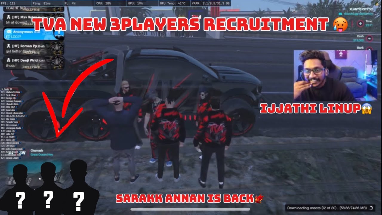 TVA NEW RECRUITMENT🥵 |SARAK IS BACK🥶 | വിഷയം Recruitment💀 | ഇജ്ജാതി linup😮‍💨