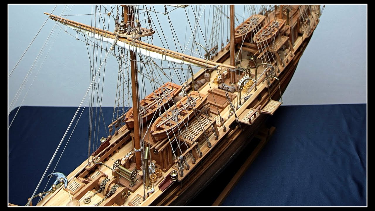 Largest THERMOPYLAE Clipper Tall Ship (Cutty Sark's Rival) scratch built 1:64 rare [Full Screen]