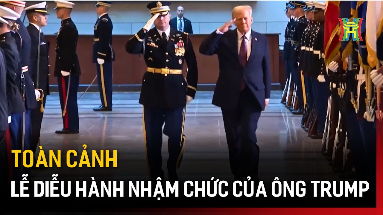 🔥 TOÀN CẢNH LỄ DIỄU HÀNH NHẬM CHỨC CỦA ÔNG TRUMP