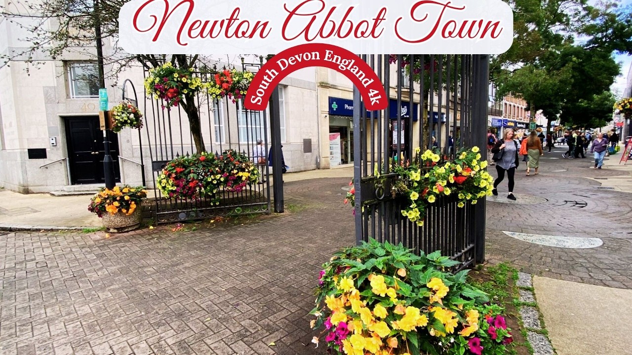 Newton Abbot Town, Devon's Hidden Gem in 4K.