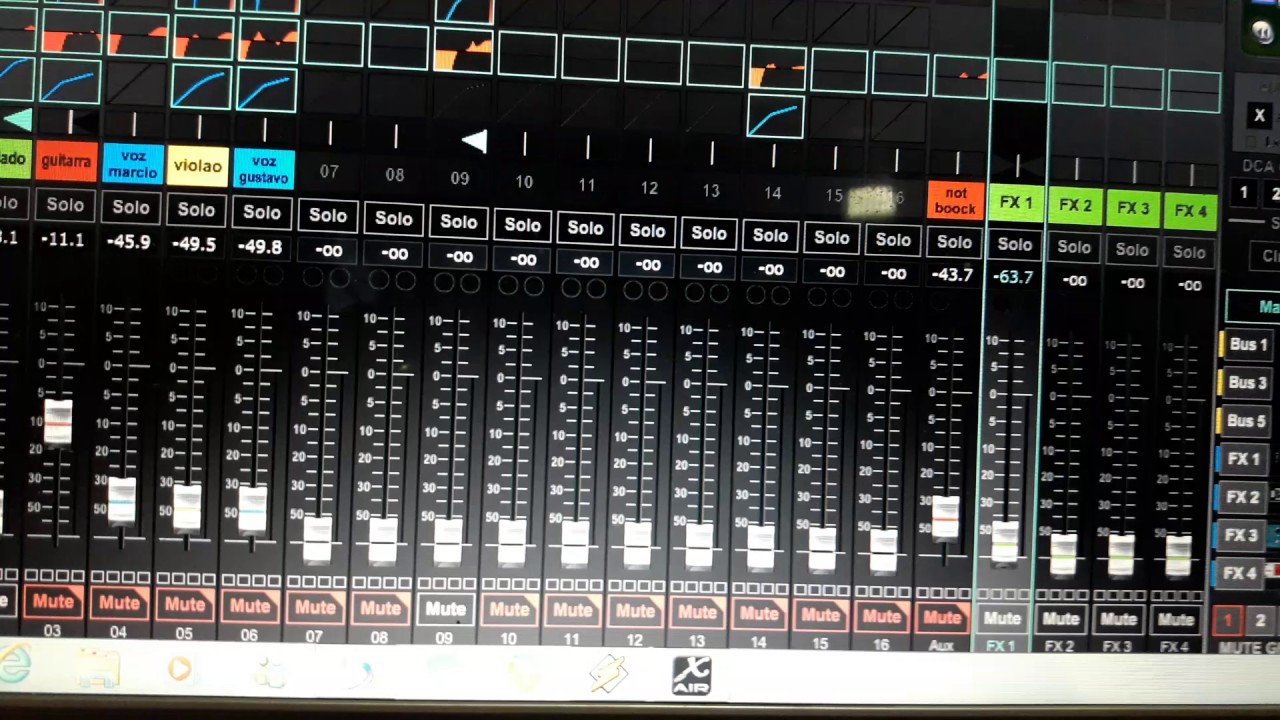 Xr18-tocando áudio pelo canal fx via usb