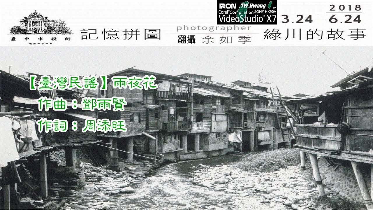 【回顧臺中綠、柳川】余如季記錄1960、70年代的綠、柳兩川