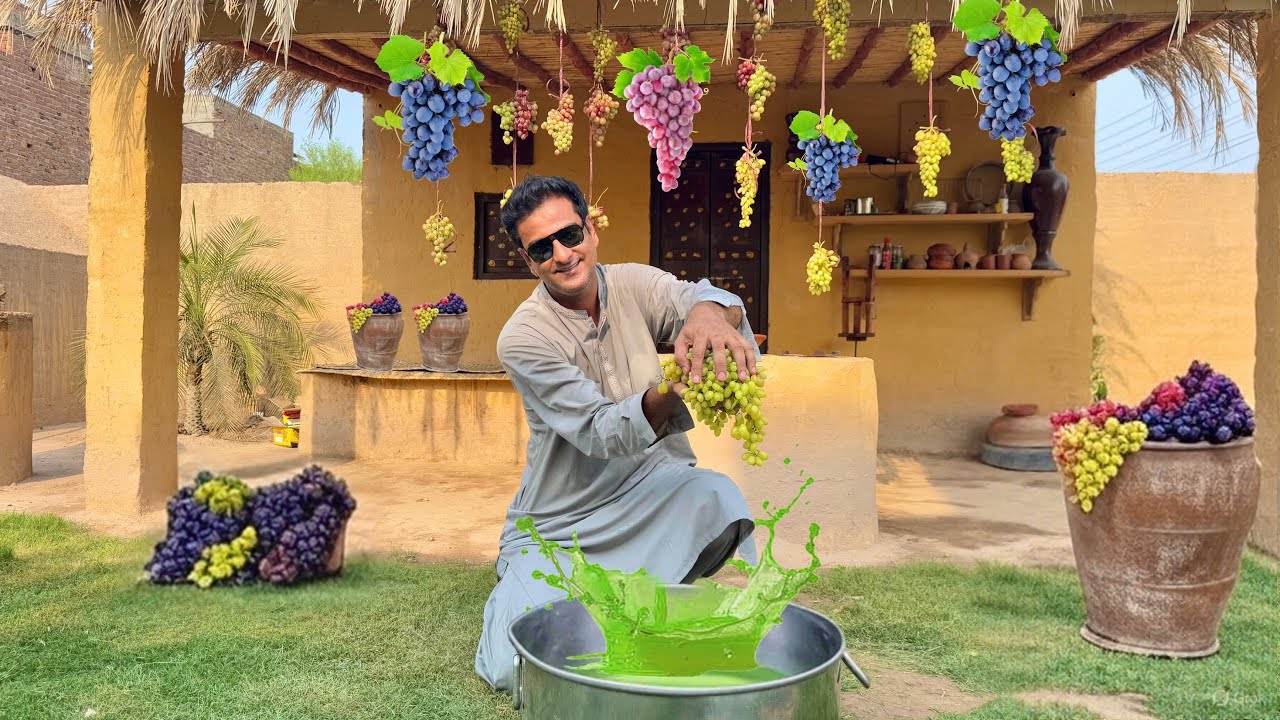Grapes Juice Bnaya Life mei First Time||How to Make Grapes juice