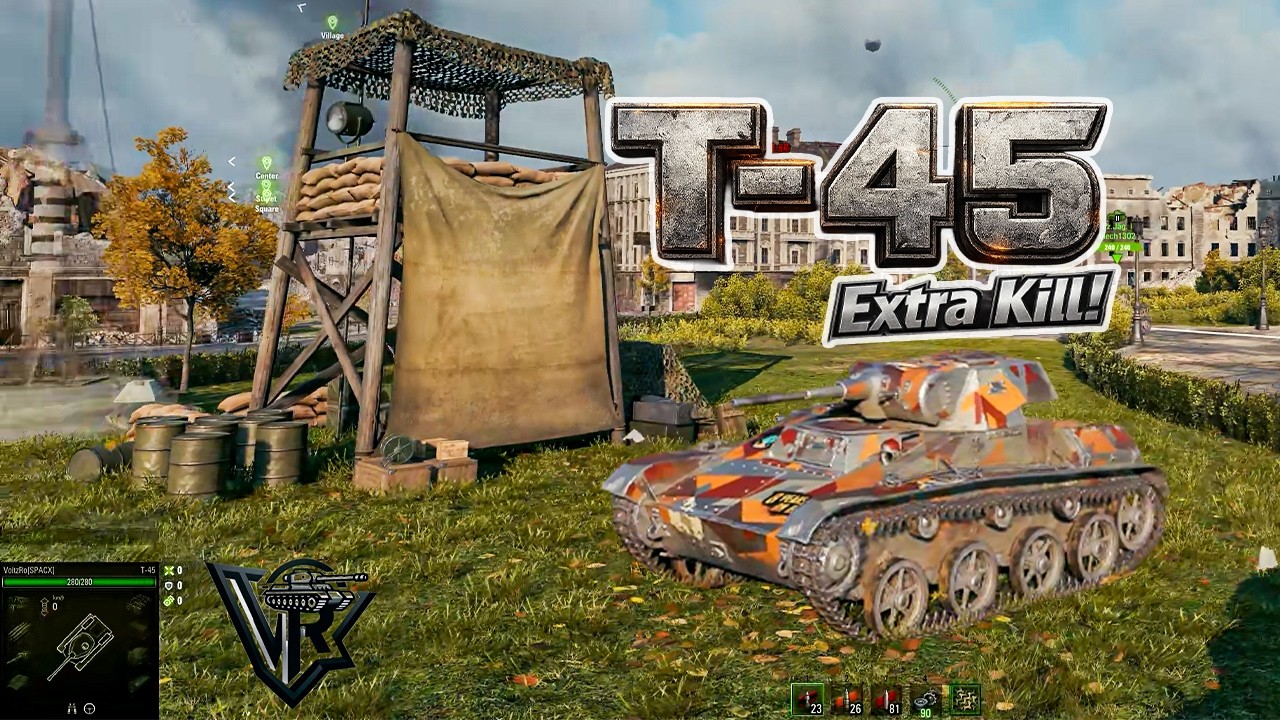 T-45 - Holding One Position & Punishing Mistakes | WoT