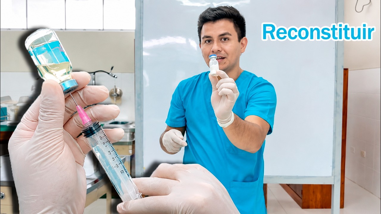 Cómo reconstituir (diluir) un medicamento liofilizado – Fácil