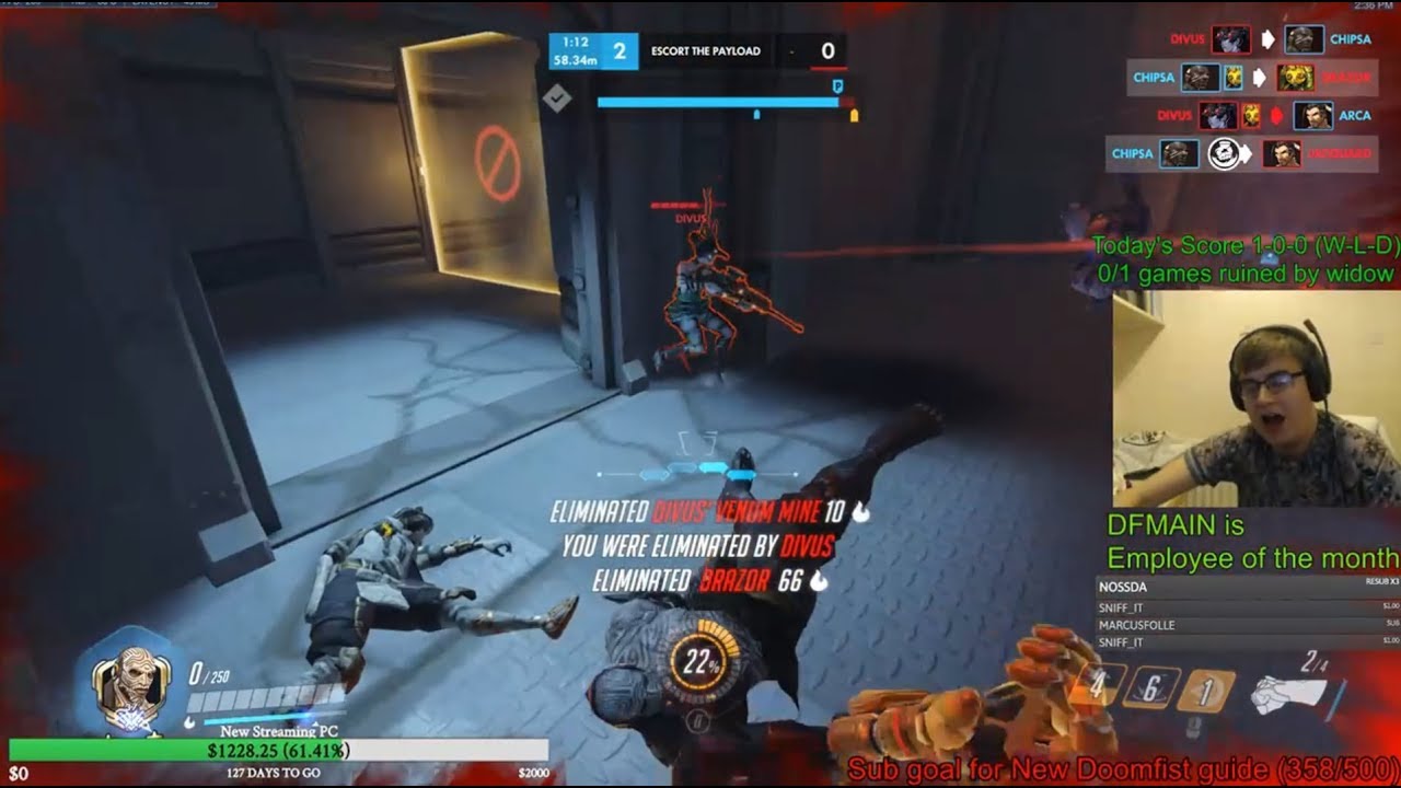 Overwatch Toxic Doomfist God Chipsa Tilted By Widowmaker
