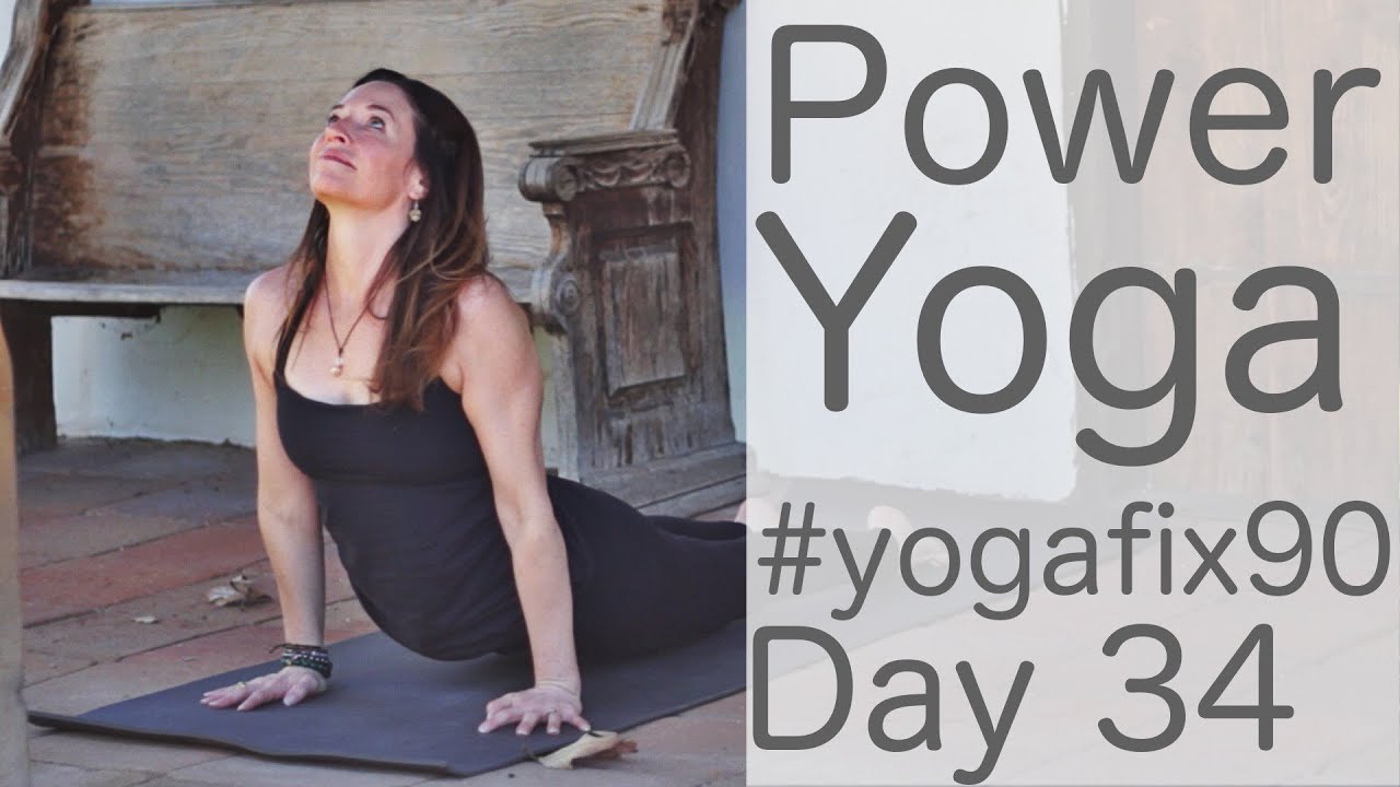 30 Minute Power Yoga (with Butterflies) Day 34 Yoga Fix 90 | Fightmaster Yoga Videos