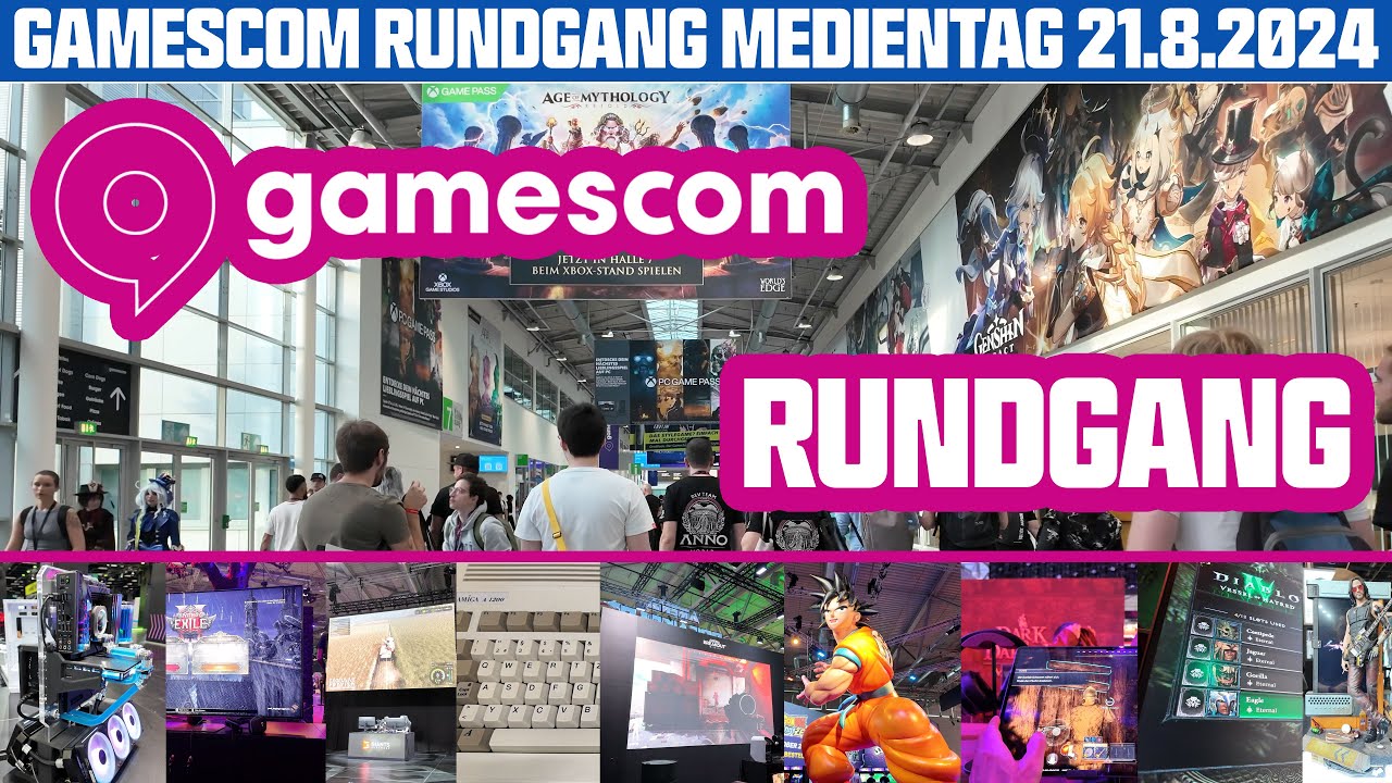Gamescom 2024 Rundgang auf der Koelnmesse am Medientag 21.8.24 | PC, #PS5 & #Xbox Games | #gamingpc