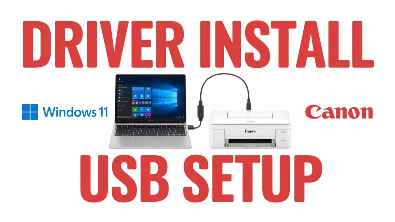 Как скачать и установить драйвер принтера Canon L11121e на ПК или ноутбук с Windows 10/11. Проста...