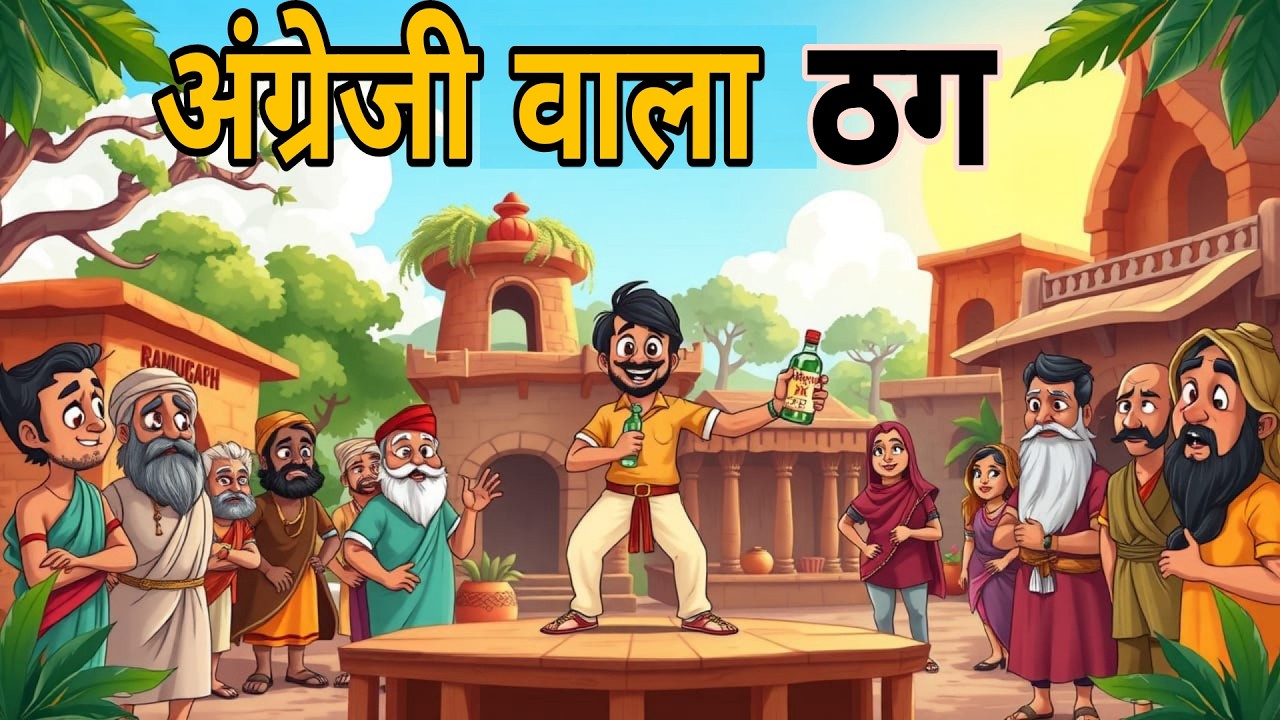 अंग्रेज़ी वाला ठग | Angrezi Wala Thug | Funny Moral Story for Kids | Cheeku Toon Official