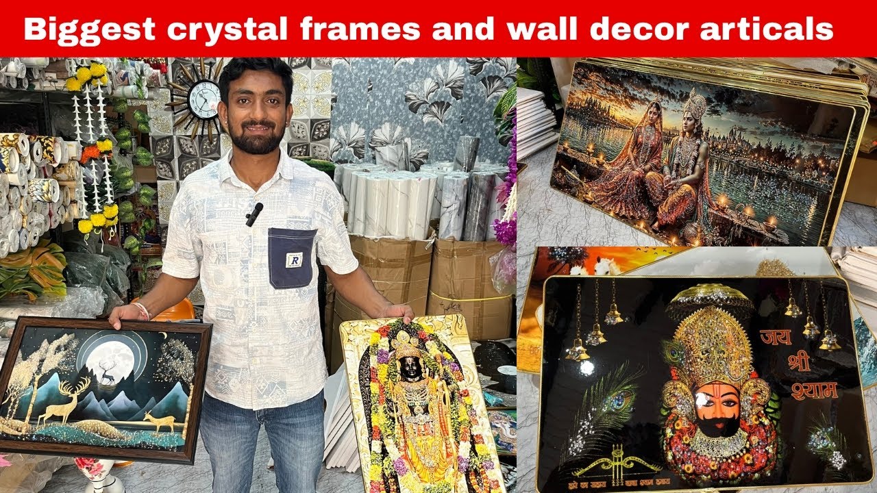 Frame | crystal frame | crystal painting | wall decor frame 