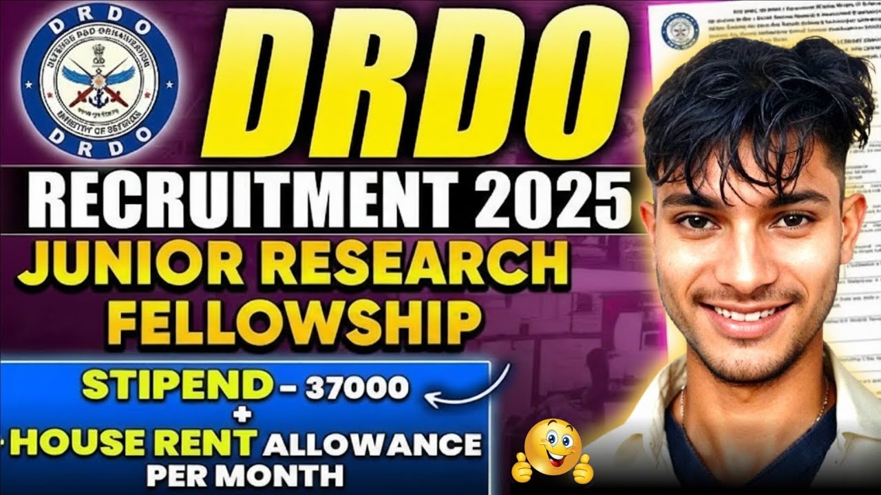 🔥 DRDO DMSRDE JRF 2025 Walk-In | ₹37,000 Stipend | Full Eligibility & Interview Details 🇮🇳 #drdo