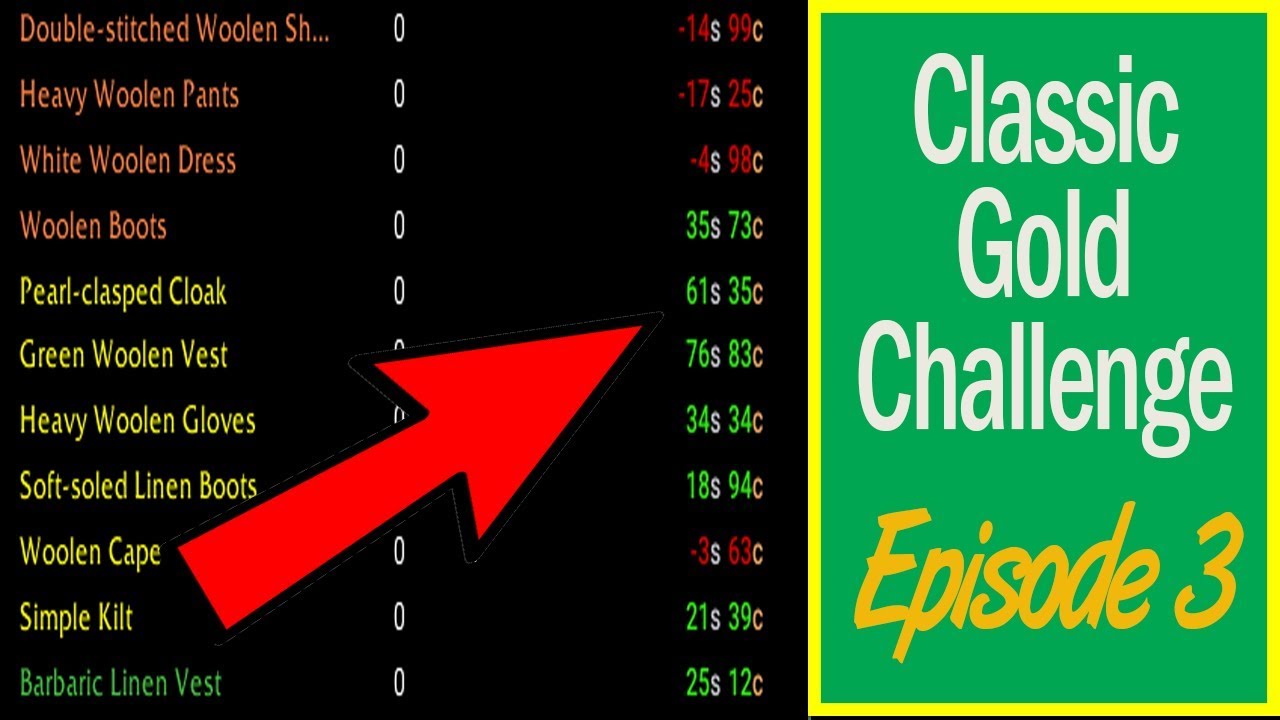 The WoW Classic Gold Challenge | 0 - 10,000 Gold | Episode 3
