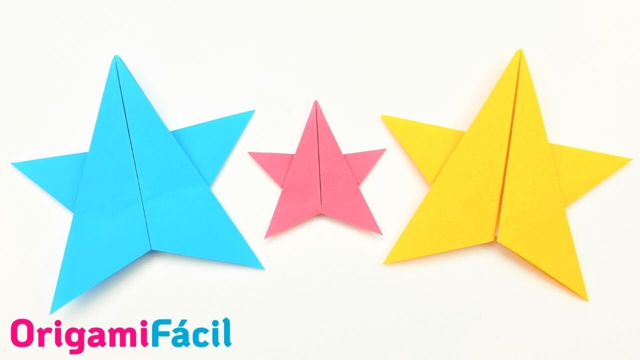 ⭐ Estrella de papel fácil en 2 minutos. ¡La más sencilla!