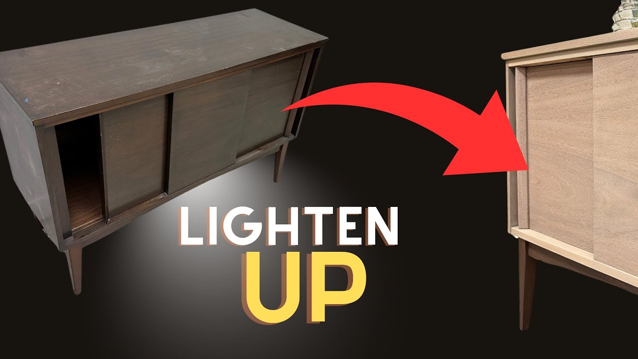 Transforming OLD, DARK Furniture WITHOUT BLEACH