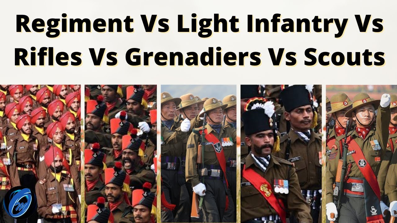 Indian Army Regiment v Light Infantry v Rifles v Grenadiers v Scouts