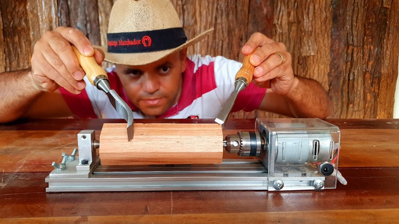 Torneei Uma Peça Exclusiva no Menor Torno do Mundo#Smallest Lathe in the World