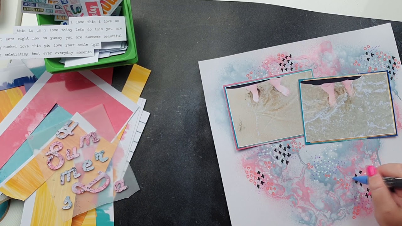 12x12 Scrapbooking Layout - Summer Days