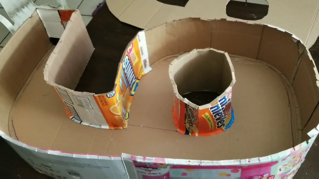 COMO HACER PIÑATA DE CARTON ,NUMERO SEIS DE CARTON